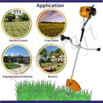 Royal Kissan 2.8HP 43CC 2 Stroke Side Pack Brush Cutter with 80T, 2T & Nylon Trimmer Blades