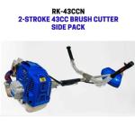 Royal Kissan 2.8HP 43CC 2 Stroke Side Pack Brush Cutter with 80T, 2T & Nylon Trimmer Blades