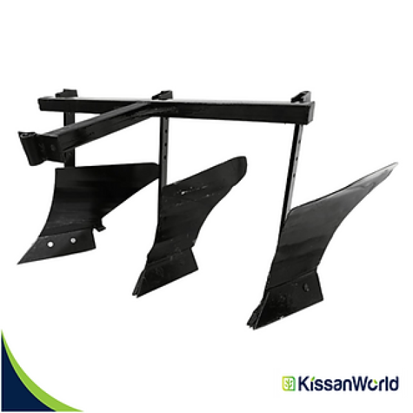 3-Row Plough for 7 HP & 9 HP Power Weeder / Tiller – Heavy-Duty Agriculture Attachment