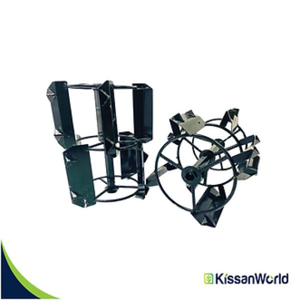 14‑inch Mini Paddy Cage Wheel Set for 7 HP & 9 HP Diesel Power Tiller – 2 Pcs
