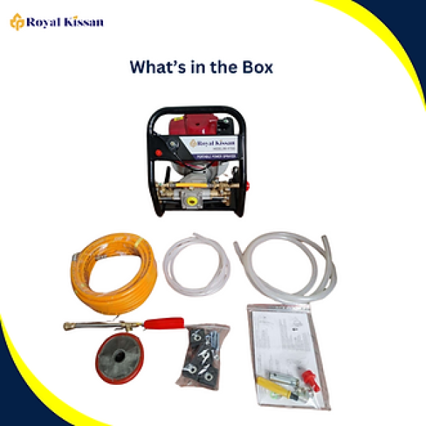 Royal Kissan 4-Stroke Portable Power Sprayer – GX35 Engine with 20 L Tank