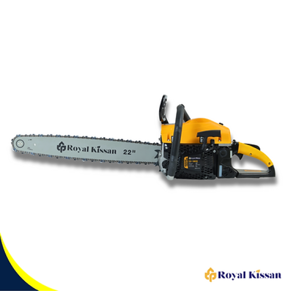 Royal Kissan Premium Chain Saw – 22-inch Blade with Powerful 58cc Petrol Engine