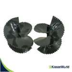 Spiral Ridger for 7 & 9 HP Diesel Power Weeder / Tiller – Set of 2