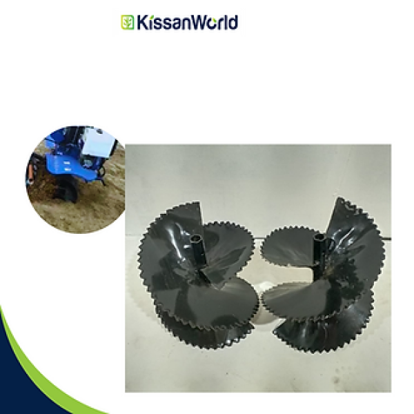 Spiral Ridger for 7 & 9 HP Diesel Power Weeder / Tiller – Set of 2