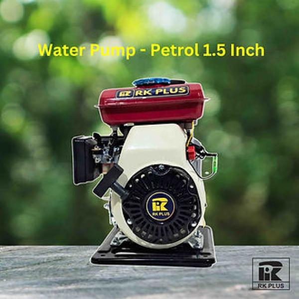RK Plus 4‑Stroke 98 cc Petrol Engine Water Pump – 1.5‑inch Outlet