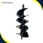 Royal Kissan Double Spiral Earth Auger Drill Bit – 12″ Diameter × 2.6 ft Depth