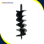Royal Kissan Double Spiral Earth Auger Drill Bit – 10″ Diameter × 2.6 ft Depth