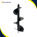 Royal Kissan Single Spiral Earth Auger Drill Bit – 12″ Diameter × 2.6 ft Depth