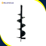 Royal Kissan Single Spiral Earth Auger Drill Bit – 8″ Diameter x 2.6 ft Depth